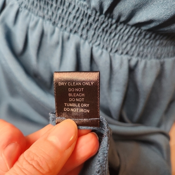 Sweet Rain Sleeveless Midi Dress S Beaded Accents Elastic Waist Teal Feminine - Picture 7 of 8